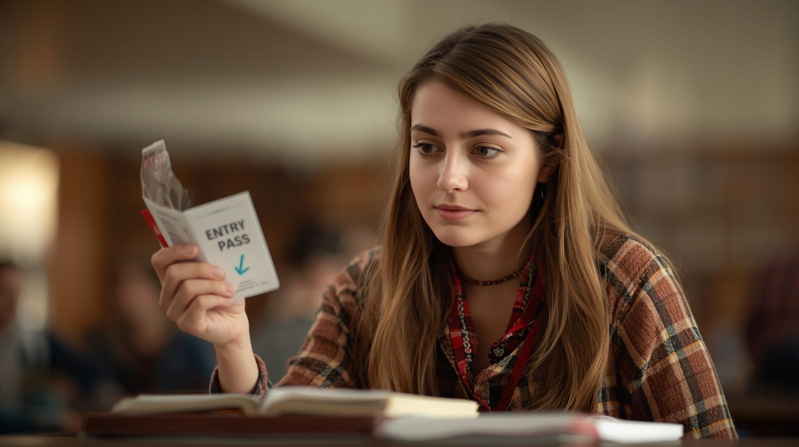 Student studying with The Entry Pass